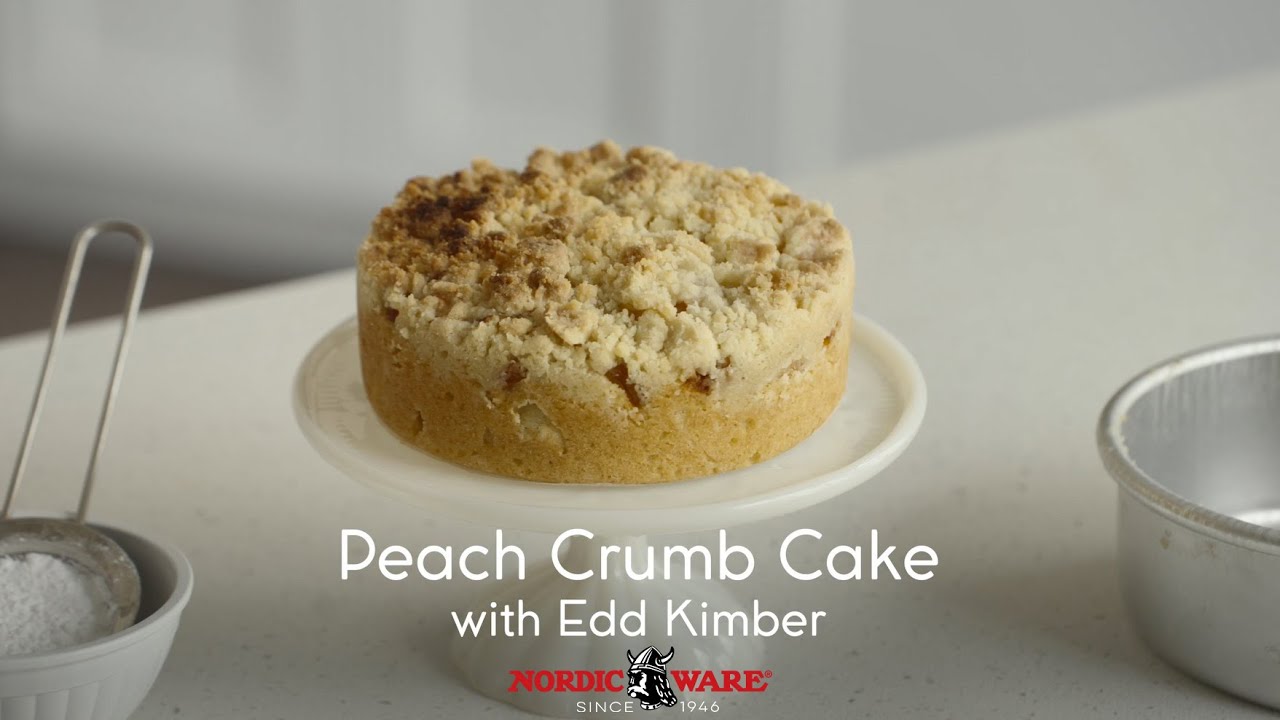 The Perfect Summer Peach Crumb Cake with Edd Kimber | Nordic Ware