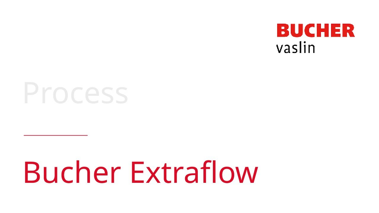 Bucher XPert procédé Extraflow - FR