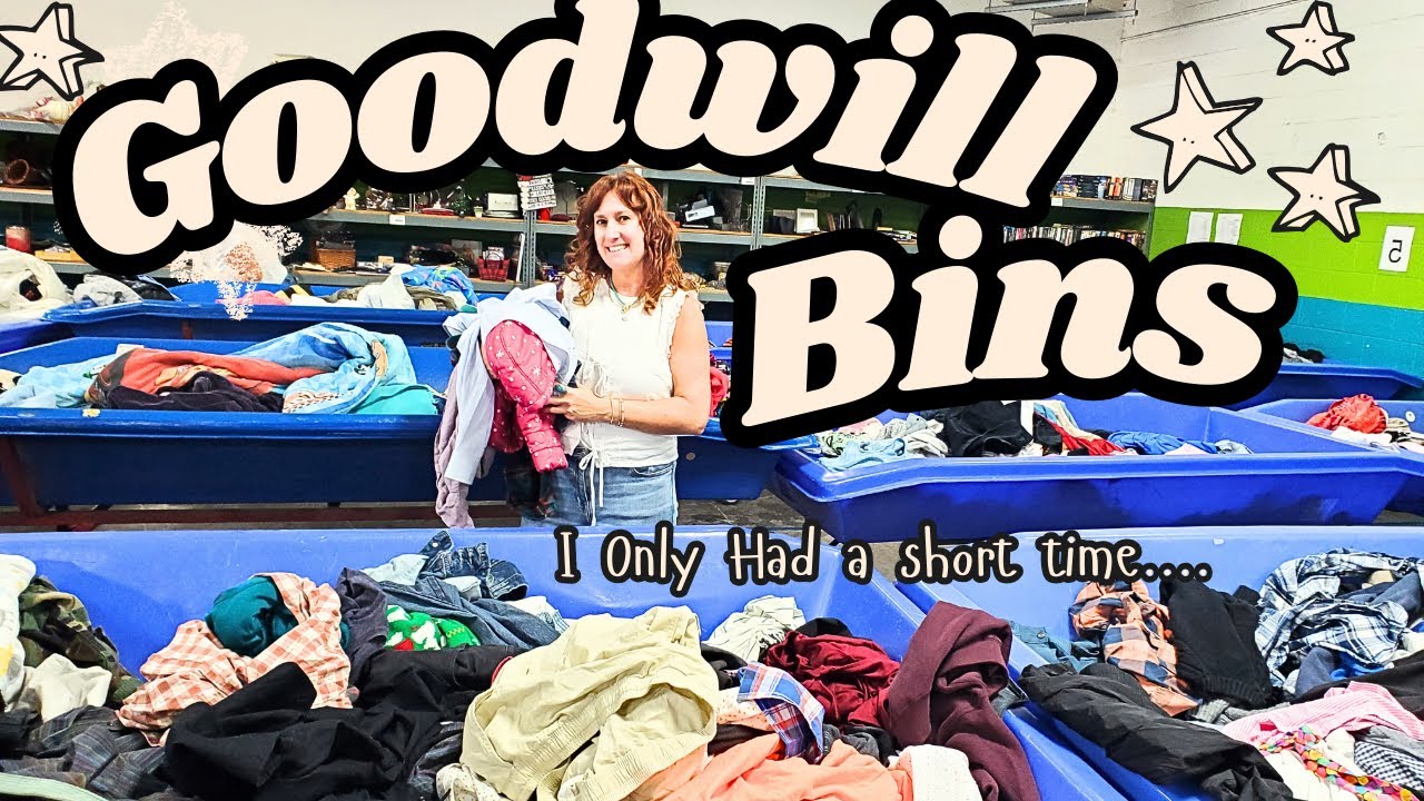 What Can $78 And Only A Few HRS Get You At The Bins?! ~ THRIFT WITH ME At The Goodwill Outlet Bins