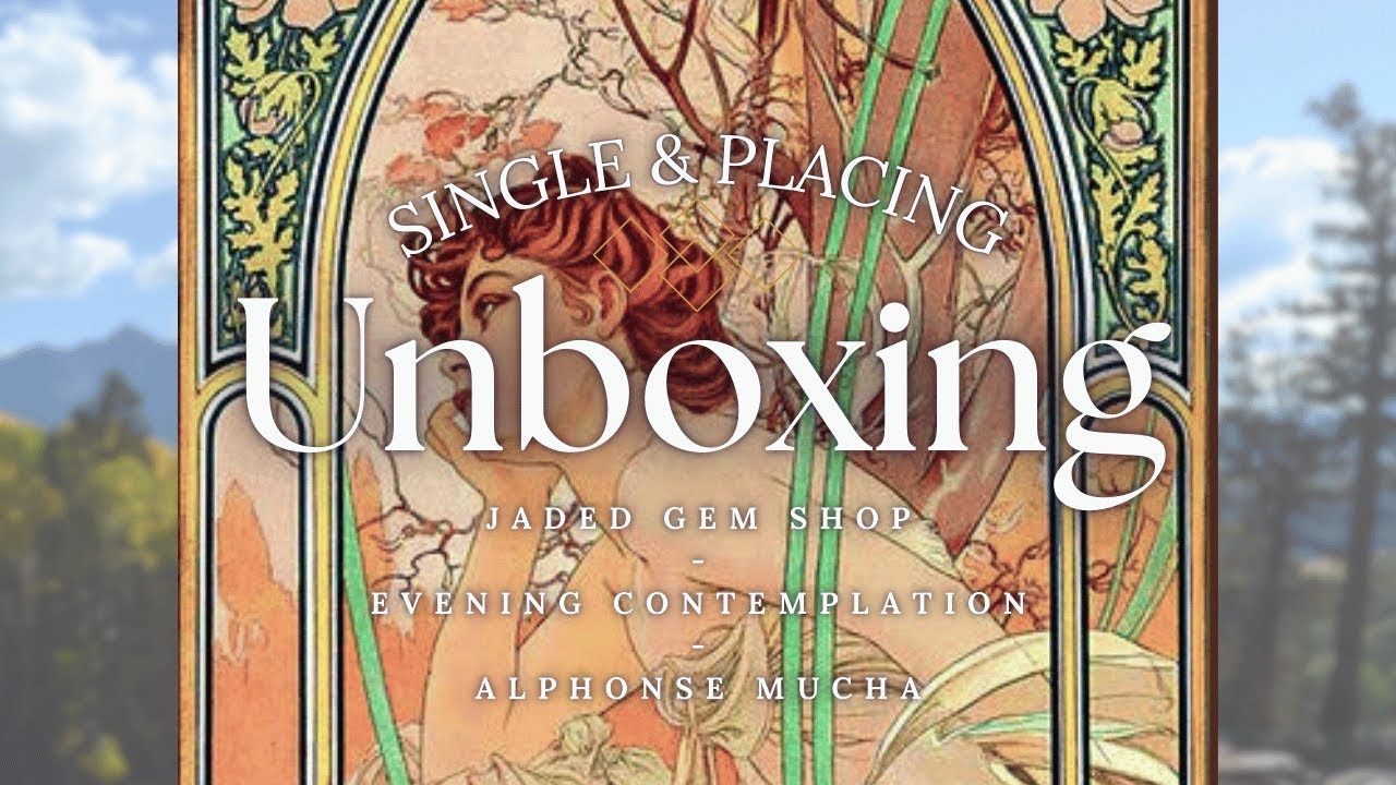 Unboxing: Evening Contemplation - Alphonse Mucha - @Jadeikens #diamondpainting #unboxing #diy