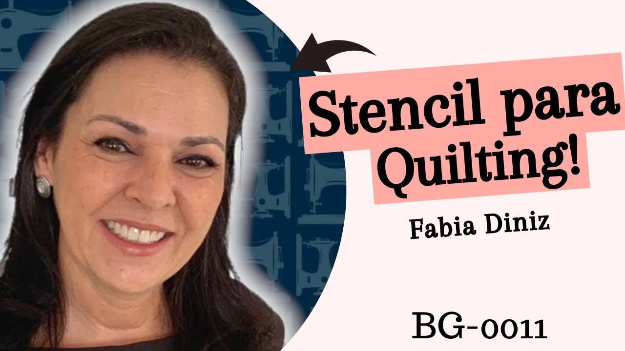 Como usar stencil de quilting - BG-0011