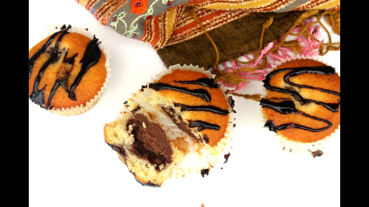 Mafini sa čokoladnim pudingom - Muffins With Chocolate Pudding