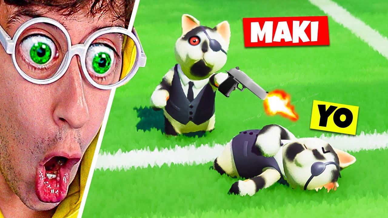 Batalla de Gatos Mafiosos 😾🥊! (1v1 🔥) - Party Animals TEKENDO