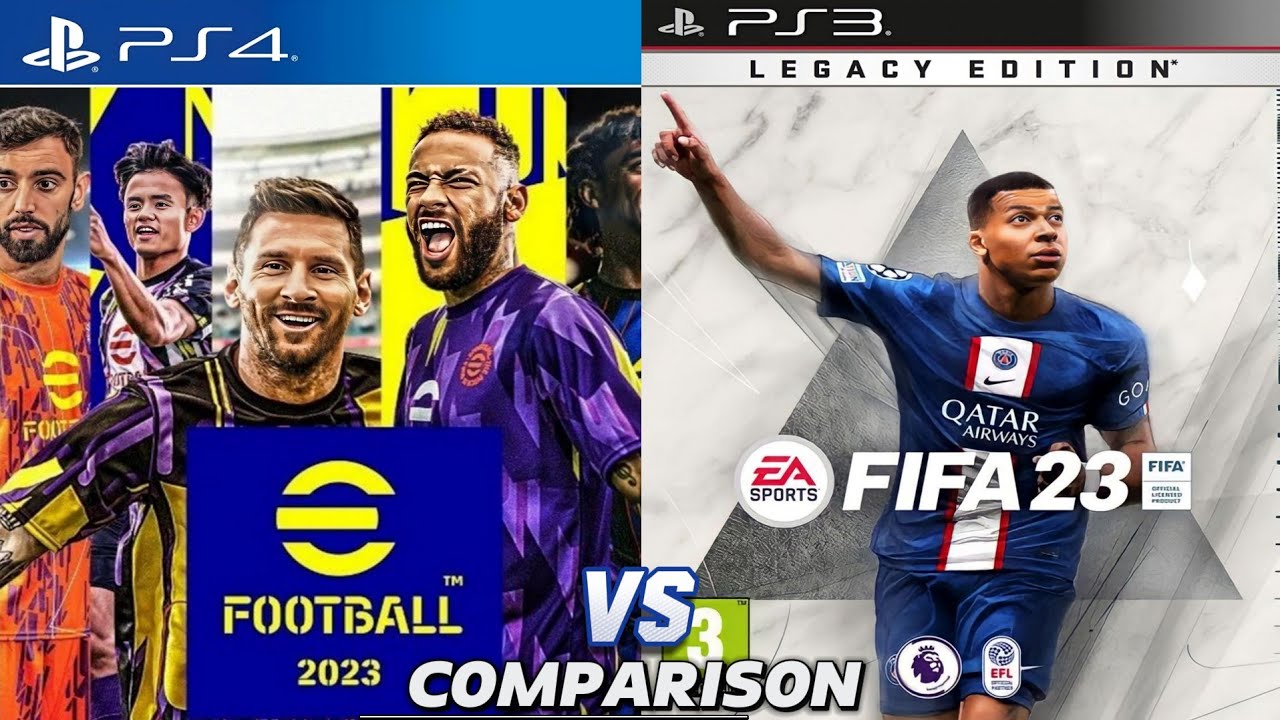 eFootball 2023 PS4 Vs FIFA 23 PS3