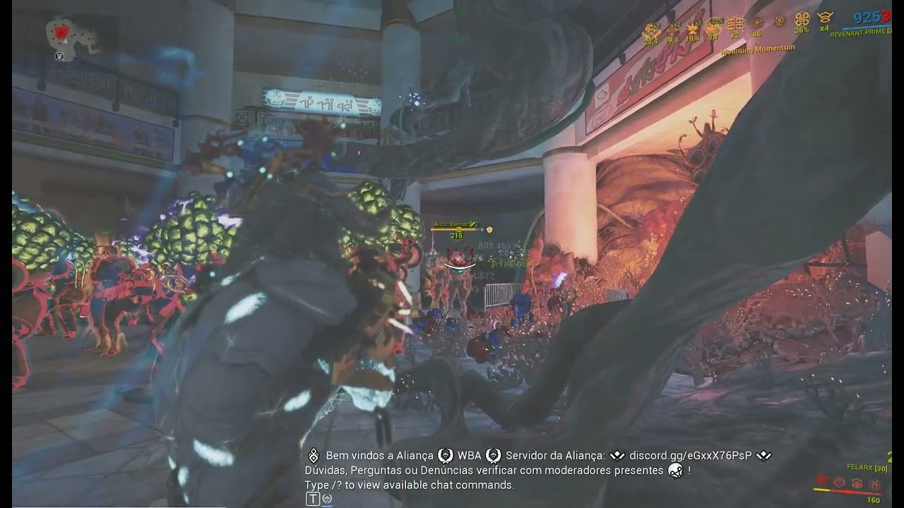 Felarx Build End Game / Steel Path / Caminho de a&ccedil;o / Normal run / Speed Reload and shot, no recoil.
