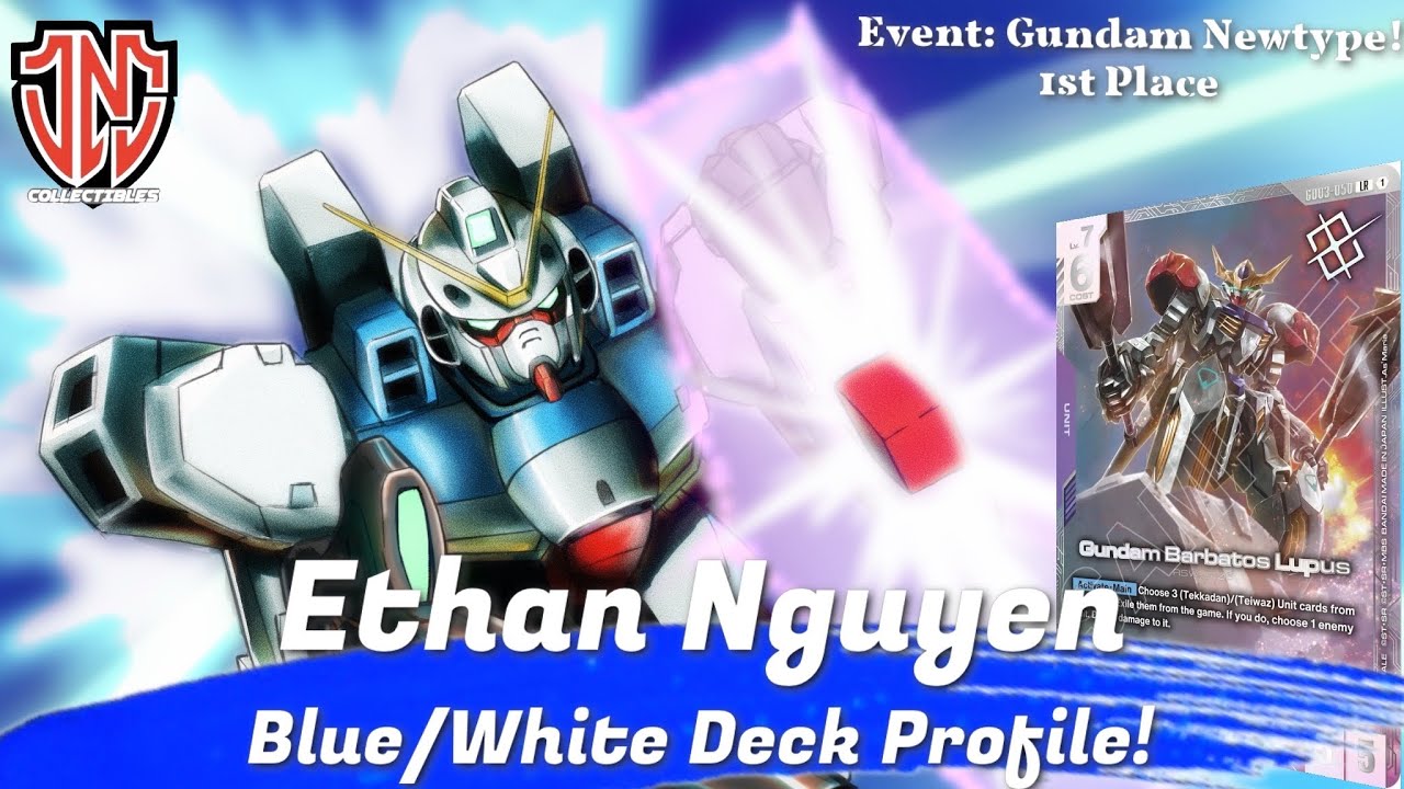 Обзор сине-белой колоды, занявшей 1-е место на Gundam Newtype Challenge! При участии Ethan