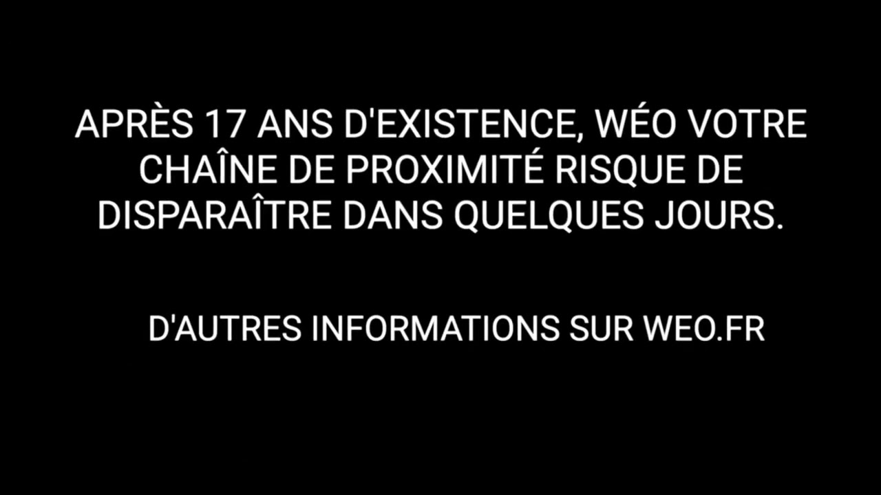 RC' / Wéo TV / Annonce Arrêt (Probable) de la chaîne / 13 Janvier 2026 / 🇫🇷