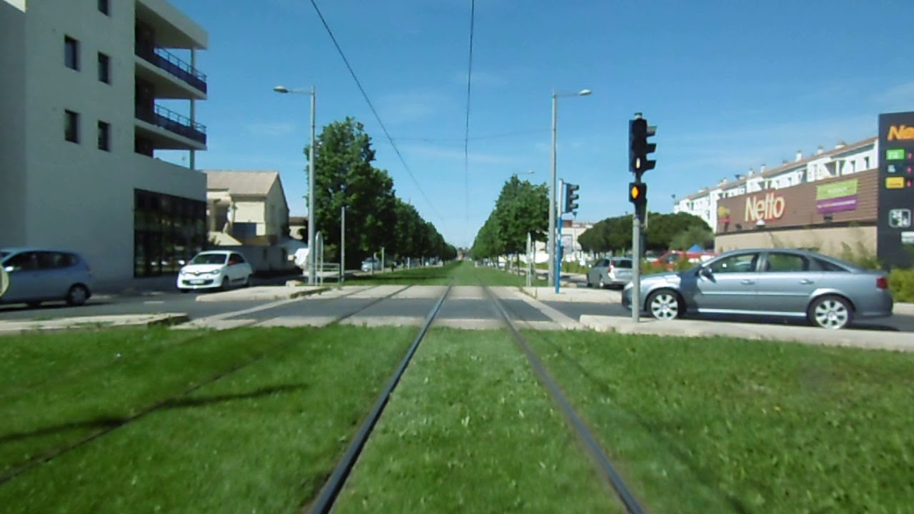 T2 - traversée de Castelnau-le-Lez avec les anciennes vitesses