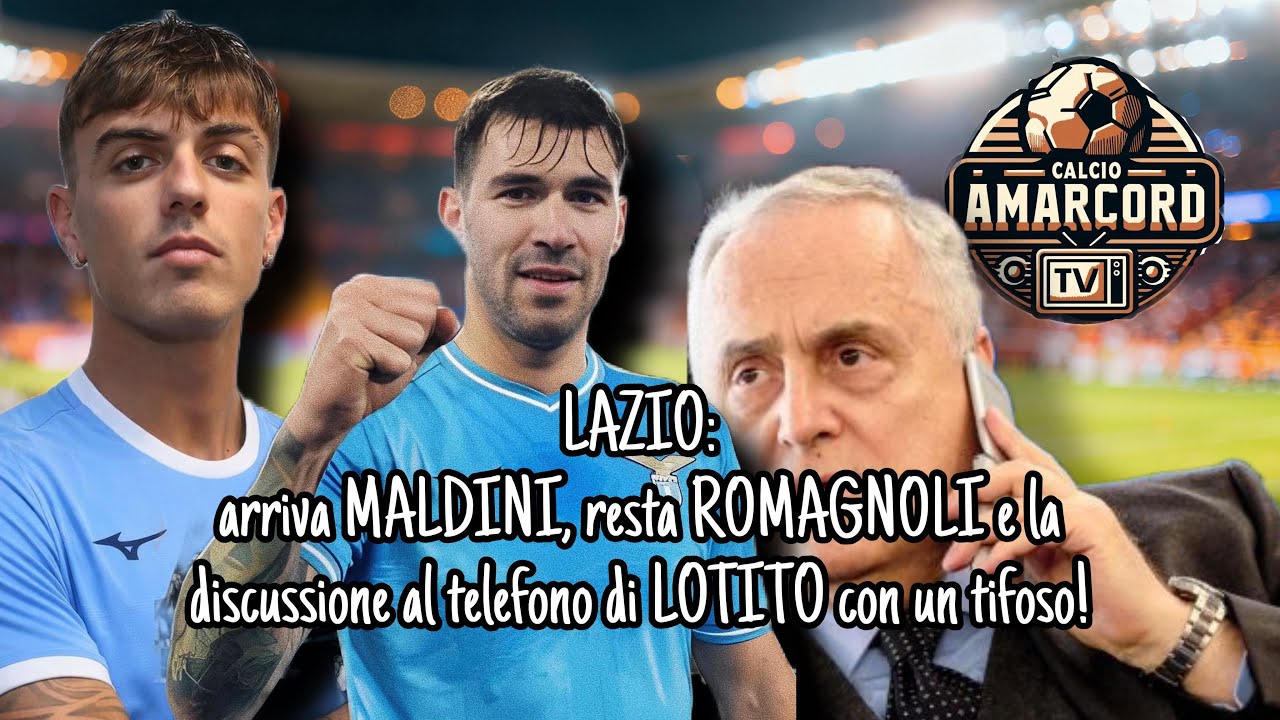 Verso LAZIO - GENOA: ARRIVA MALDINI, ROMAGNOLI RESTA, LOTITO discute con un TIFOSO al telefono!