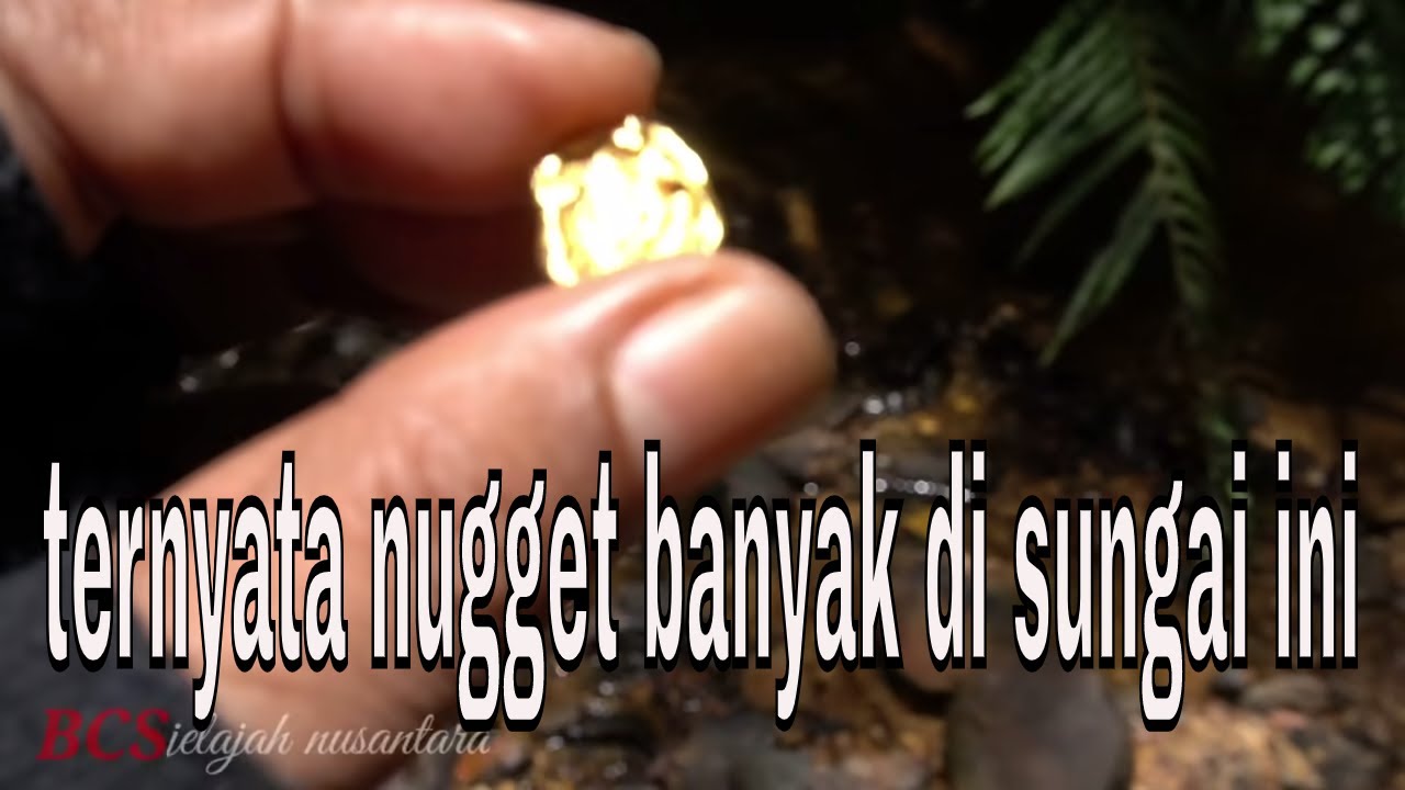 Nemu emas di sungai - gold nugget - metal detector nokta gold kruzer indonesia