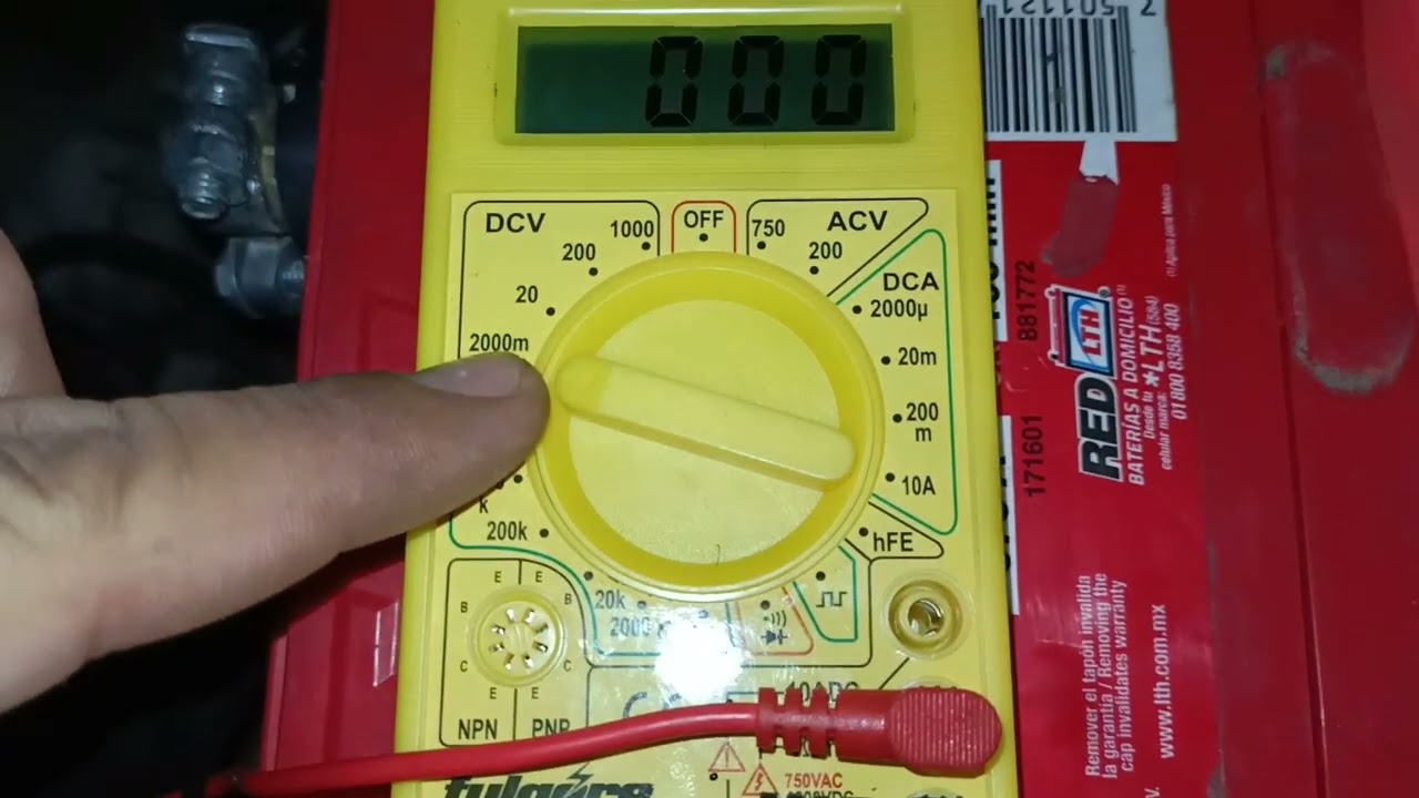 COMO PROBAR CABLES DE BATERÍA CON MULTIMETRO