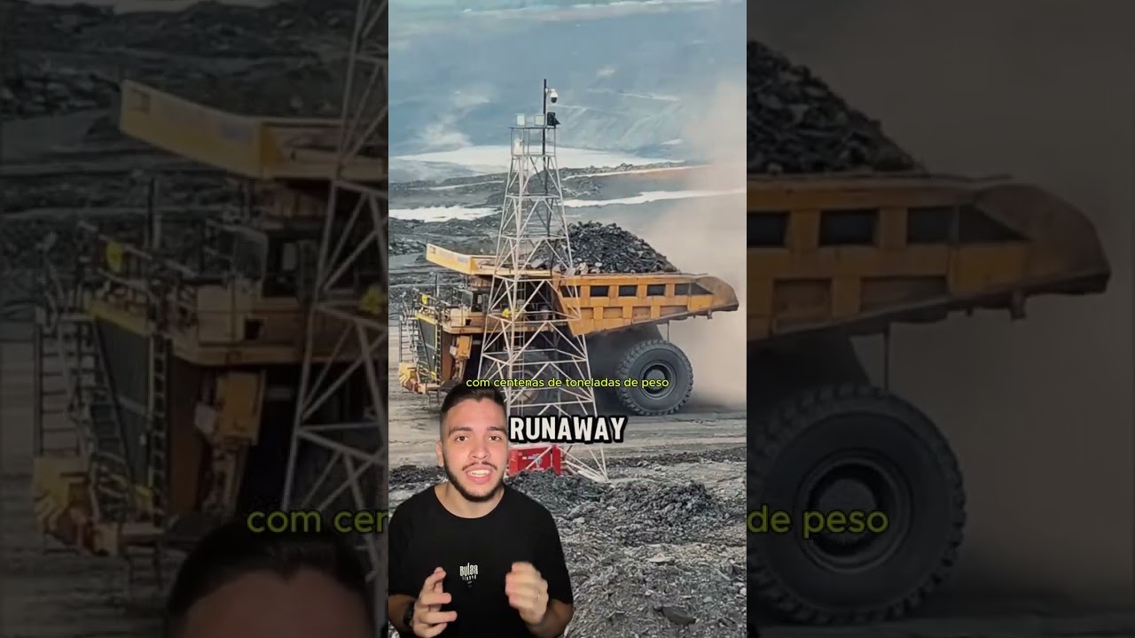 O que acontece quando um CAMINHÃO de 400 TONELADAS perde o freio?