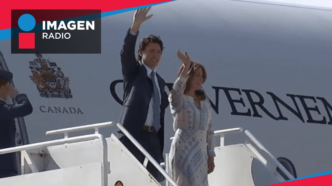 Justin Trudeau llega a México; López Obrador lo recibe en el AIFA