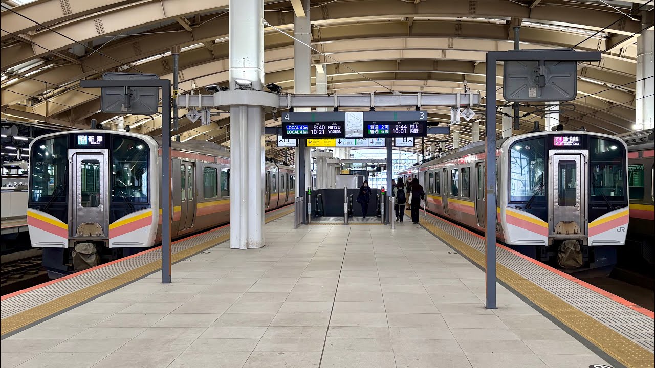 [4K60p]高架化にIKST化 新しくなった新潟駅