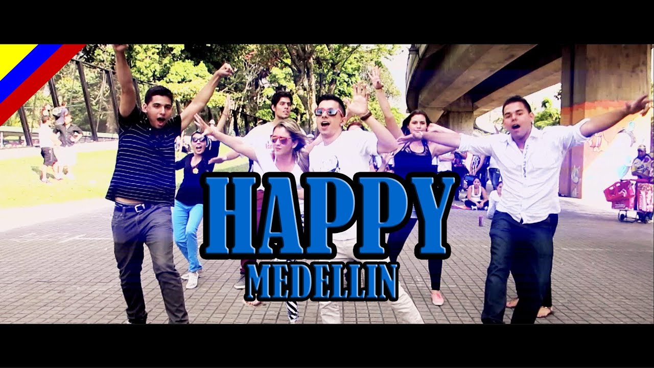 Pharrell Williams - Happy (We are from Medellín, Colombia) #HAPPYDAY - Pipe+Evey