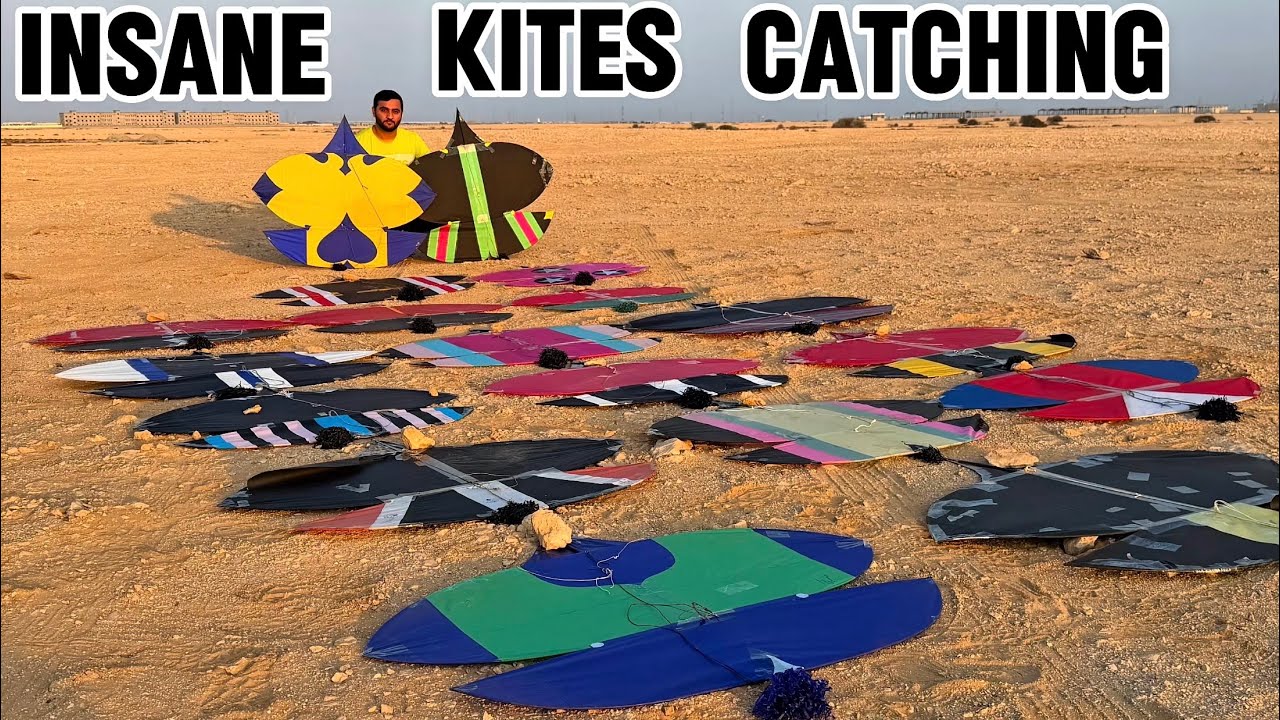 Insane Kite Fighting & Epic Kite Catching | Drone Views | Qatar Kite Club
