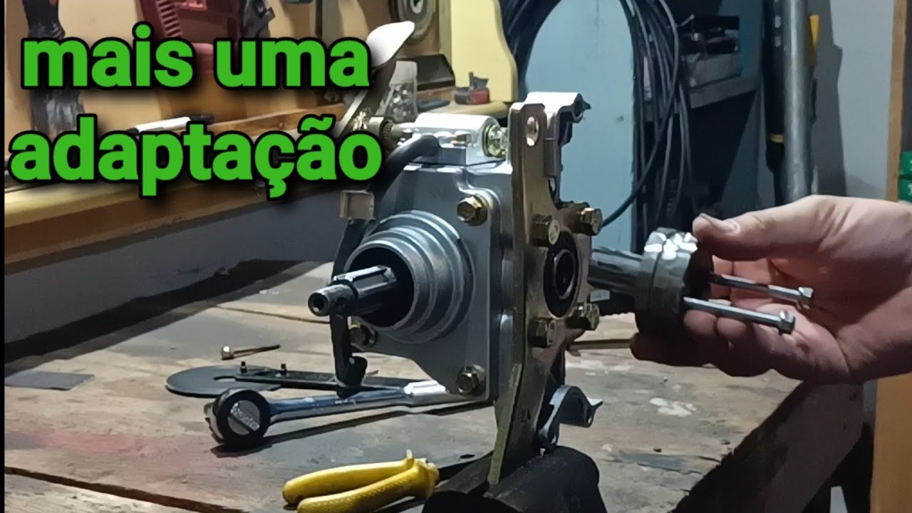 veja como adaptar uma caixa reversora de triciclo em um Kart Cross com motor CBX 200cc