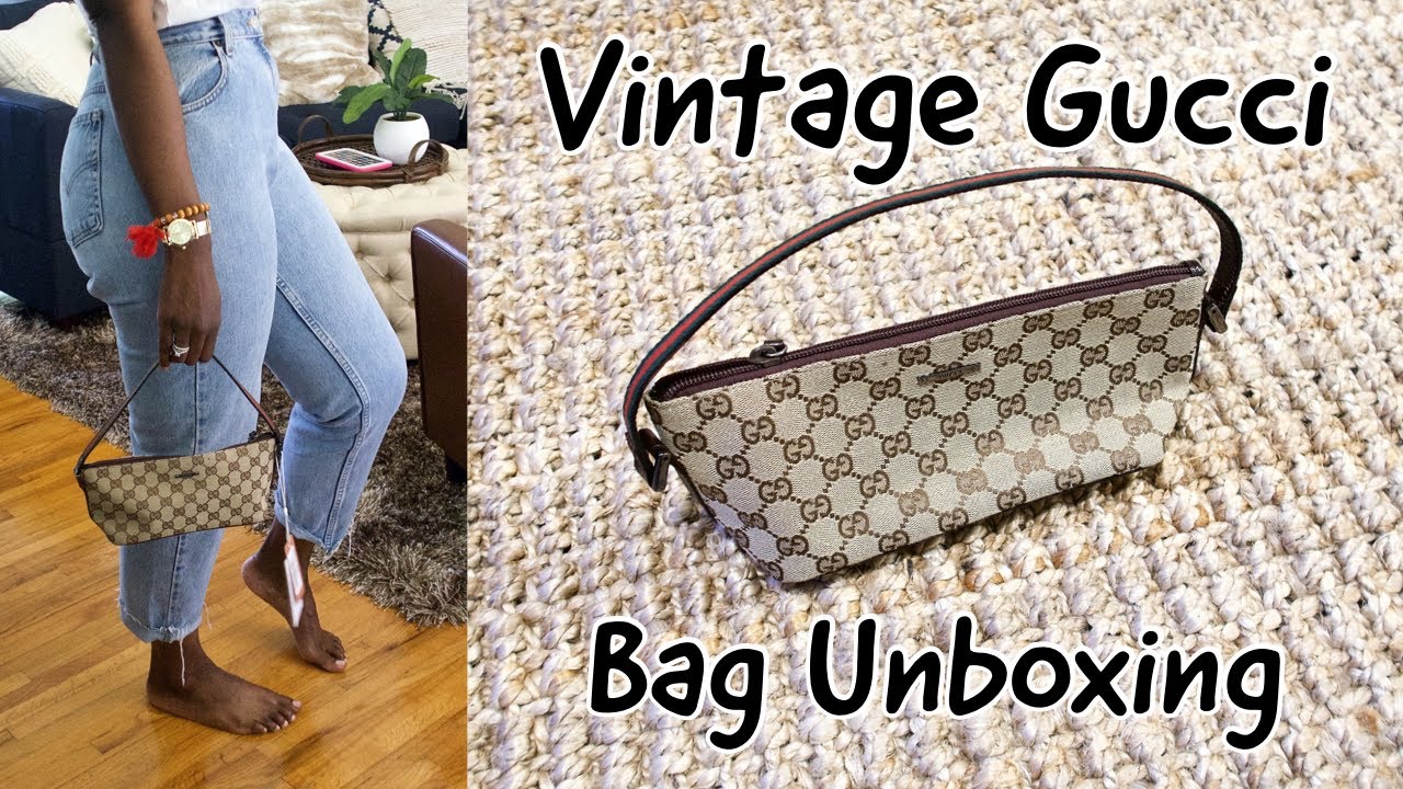 Vintage Gucci Bag Unboxing from Vestiaire Collective || Titha Collins