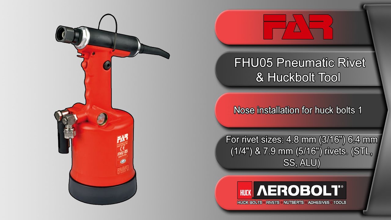 FAR FHU05 - Nose installation for huck bolts 1
