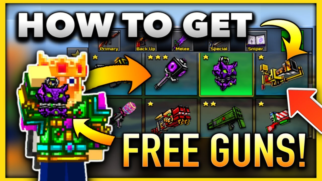 How to Get EVERY GUN for FREE in Pixel Gun 3D!