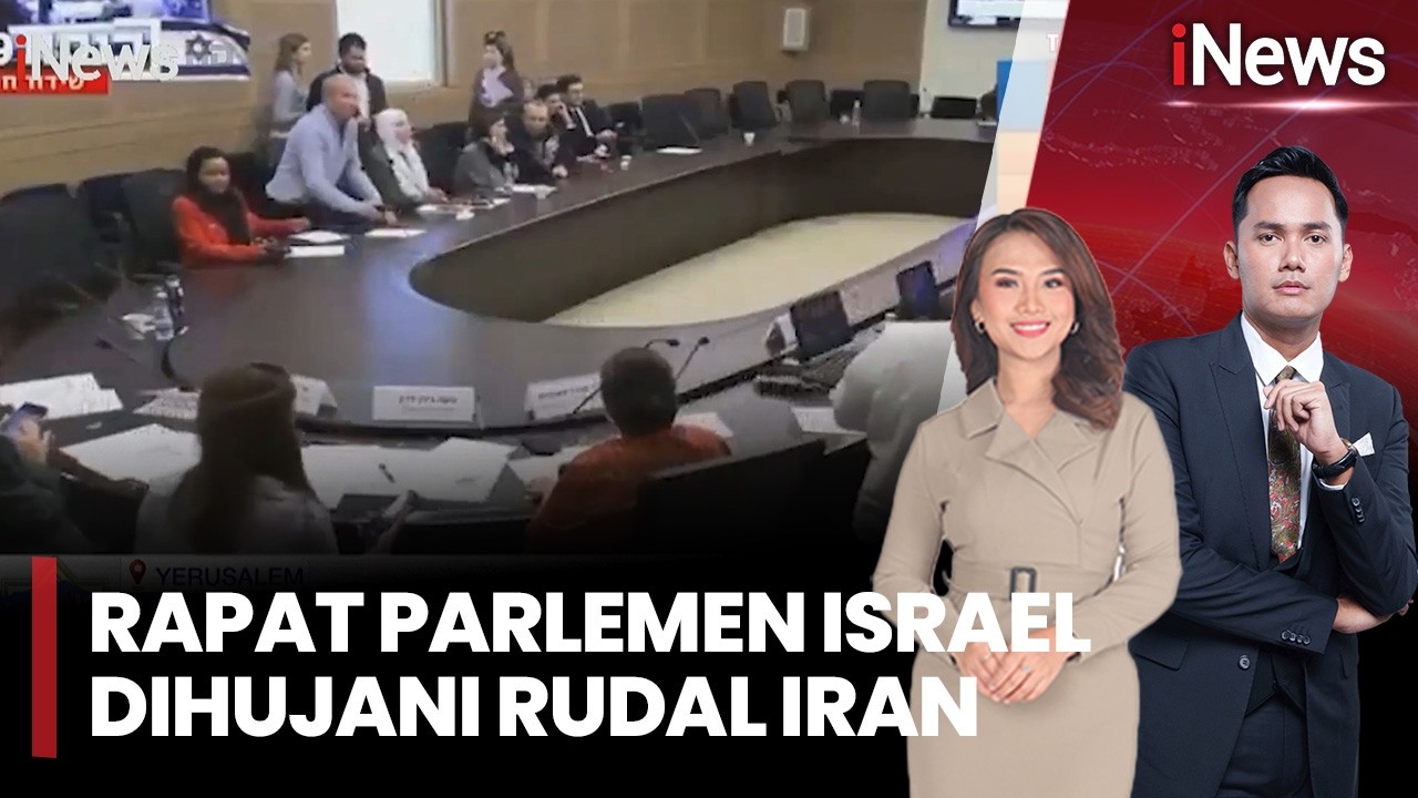 Rapat Parlemen Israel Dihujani Rudal Iran, Sirine Rudal Berbunyi Anggota Parlemen Israel Panik |17/3