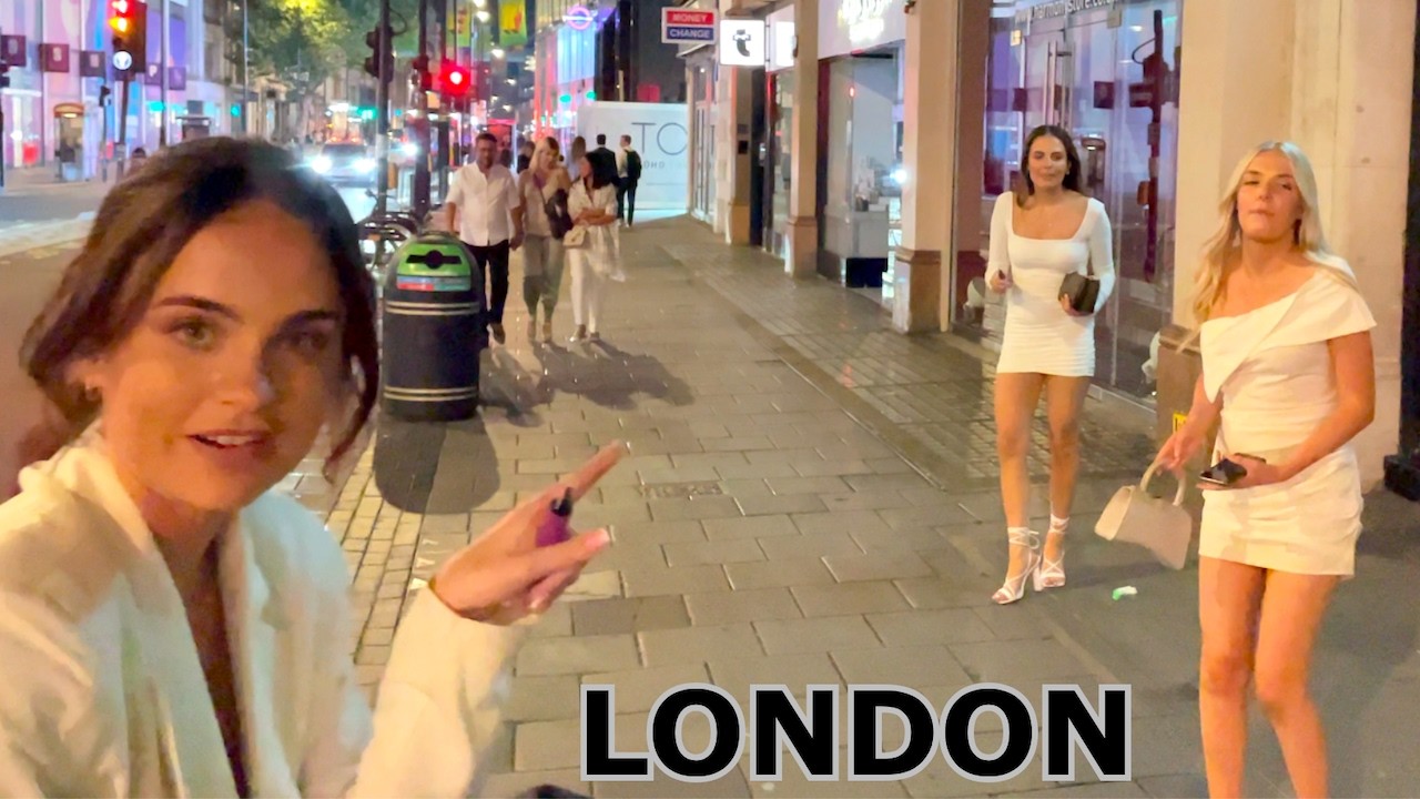 London Nightlife With Many Single Ladies 🇬🇧 London Night Walk