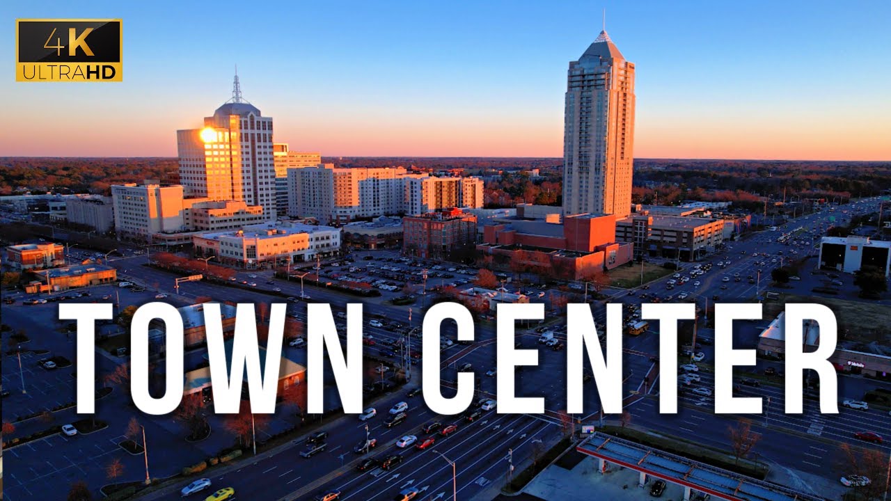 Virginia Beach Town Center | 4k Drone Tour w/ relaxing music