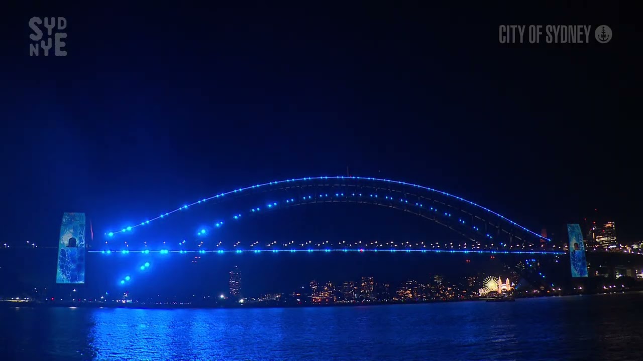 [1080p] 2024 Sydney NYE - Midnight Fireworks