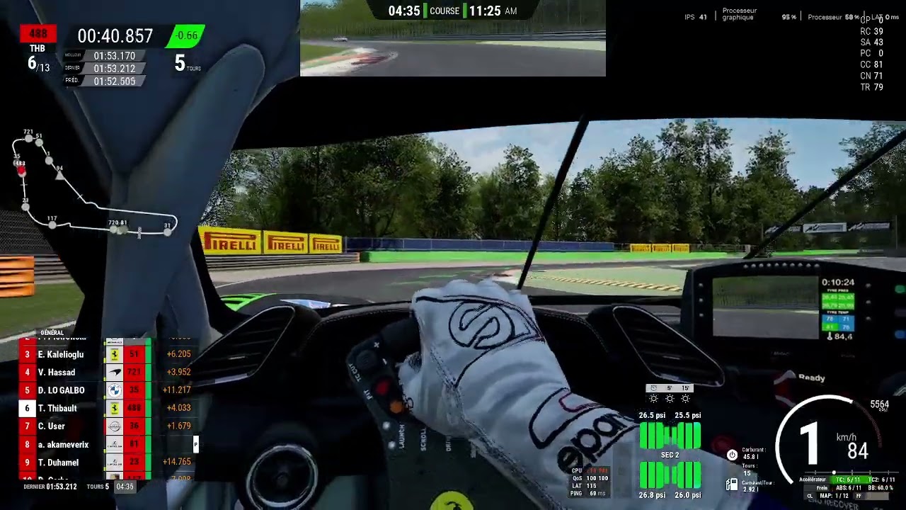 Monza sur ACC en ferrari 488