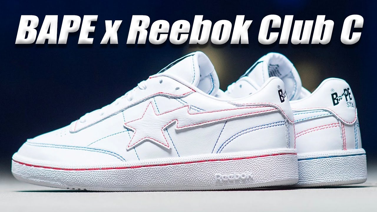 РАСПАКОВКА REEBOK CLUB С x BAPE