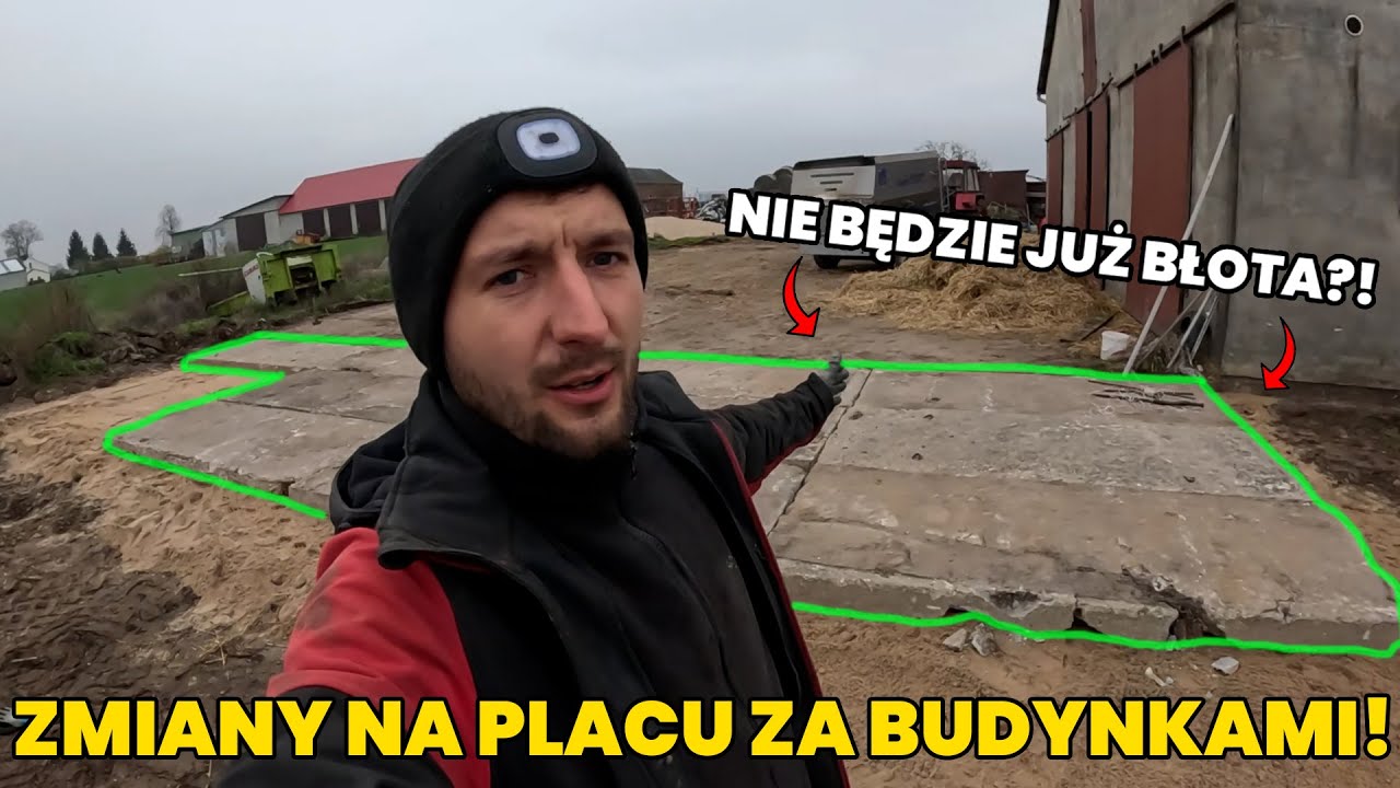 KOLEJNE ZMIANY NA GOSPODARSTWIE🤯W KOŃCU UKŁADAMY PŁYTY BETONOWE💪🏻