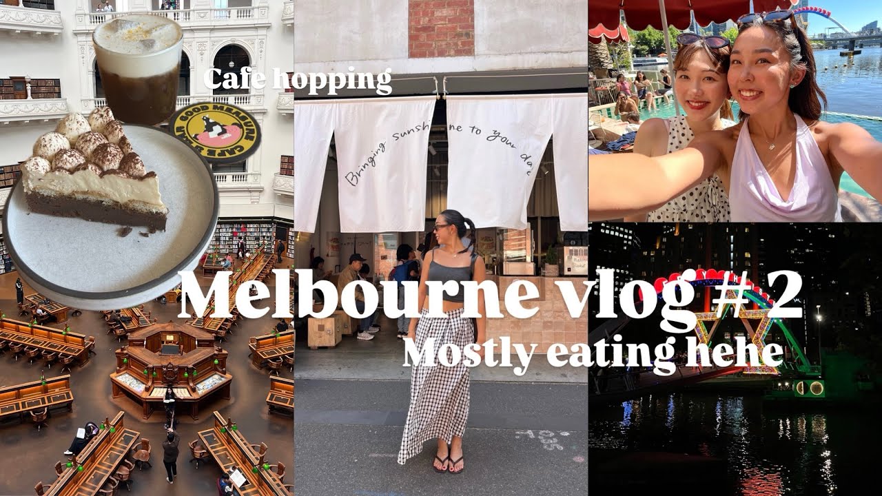 Melbourne vlog # 2| Cafe hopping, museum, library #australia #travel #melbourne #cafe 