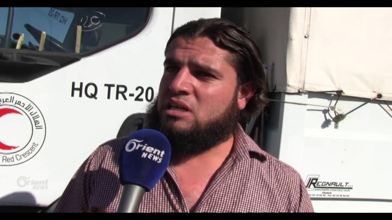 دخول قافلة مساعدات إنسانية لبلدة النشابية في لغوطة الشرقية