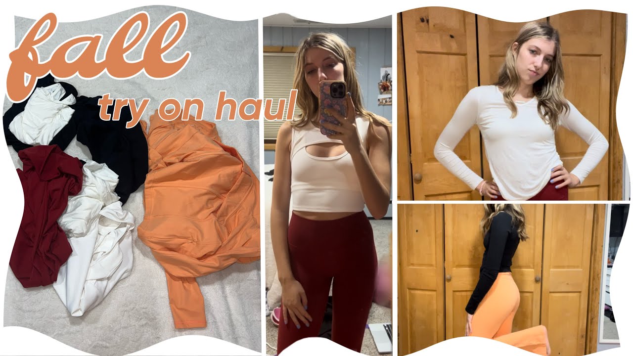 fall activewear try on haul
