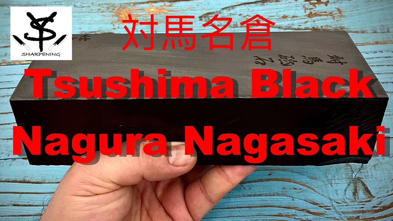 Tsushima Black Nagura Nagasaki Japanese Water Sharpening Stone