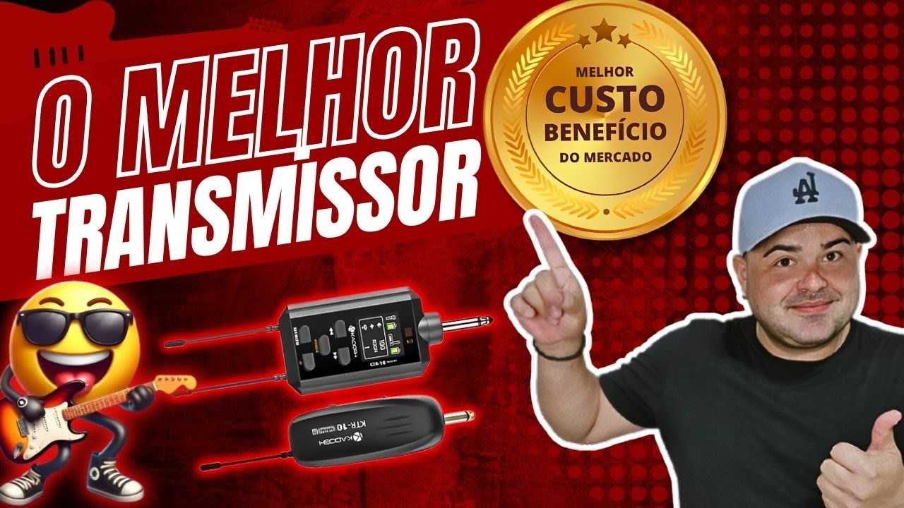 🛜 O MELHOR TRANSMISSOR PARA INSTRUMENTOS! Qualidade TOP com Preço Baixo! 🎸🔥#musico