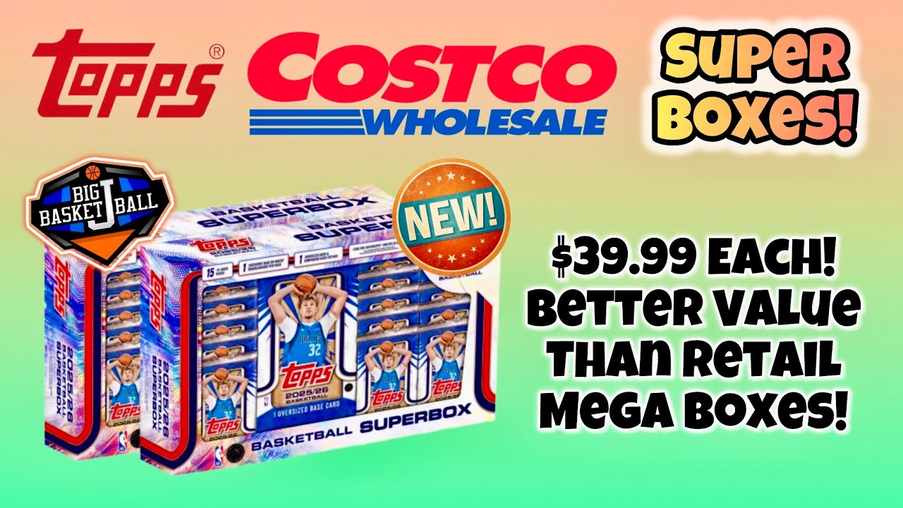 *FIRST LOOK!* 2025-26 Topps Costco Basketball Super Box Break x2! 🔥 ULTRA-RARE Team Border Parallel!