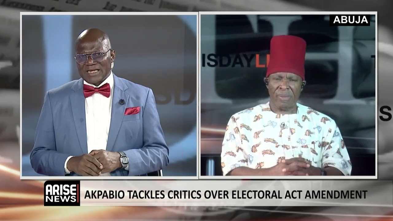 Akpabio Tackles Critics Over Electoral Act Amendment  - Victor Umeh