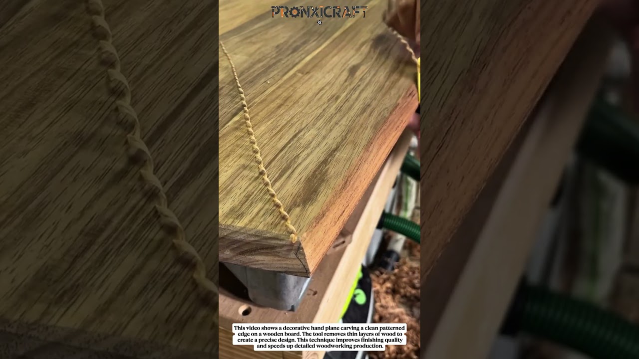 Perfect Decorative Edge with Hand Plane | Satisfying Woodworking Craft