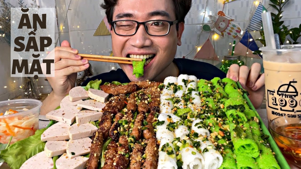Phủ Phê Với Mâm Bánh Hỏi Lá Dứa Nem Thịt Nướng Ăn Với Chả Lụa Ngon Nhức Nách - Kể Chuyện Anh Shipper