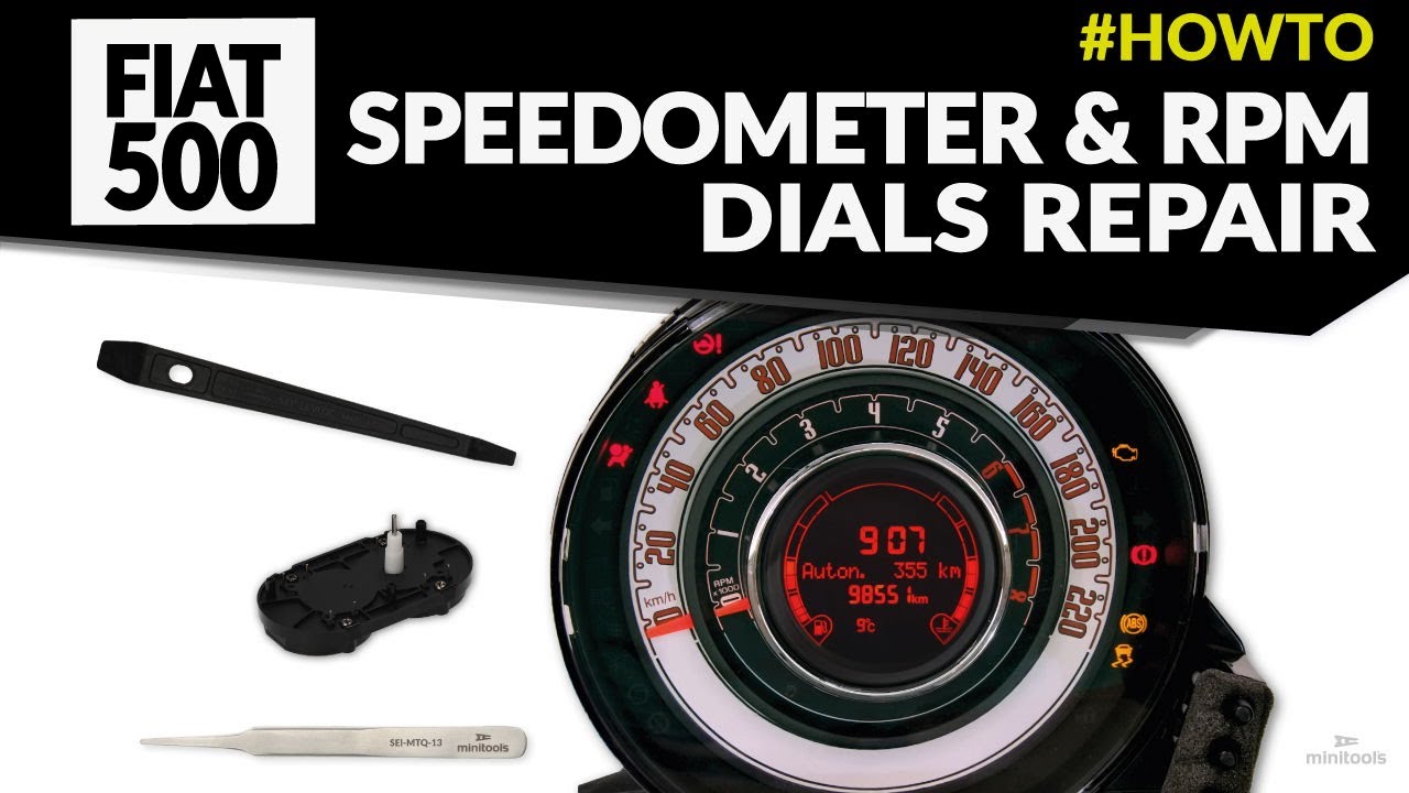 Fiat 500, Abarth 500, 595, 695 instrument clusters repair (speedometer / rev needles not working)