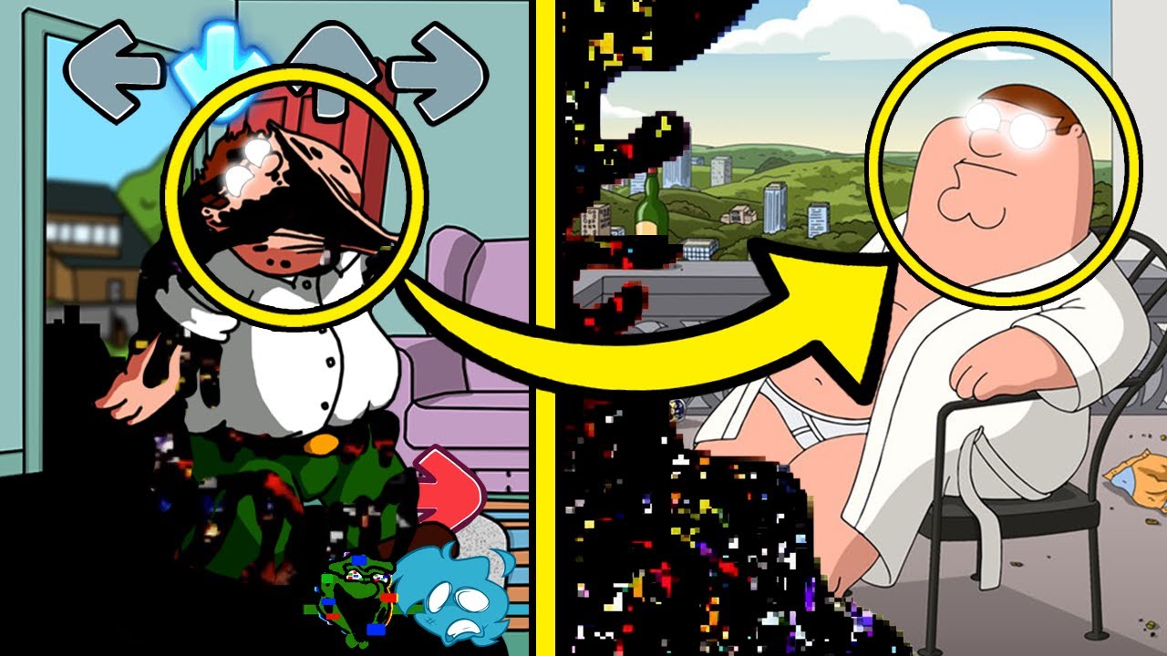 References in FNF Pibby VS Corrupted Peter | Pibby Family Guy | Learning with Pibby