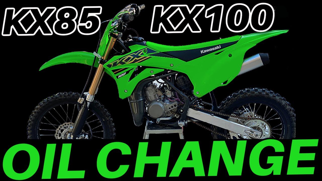 HOW TO: Change the Engine Oil in Kawasaki KX85 / KX100 Dirt Bike