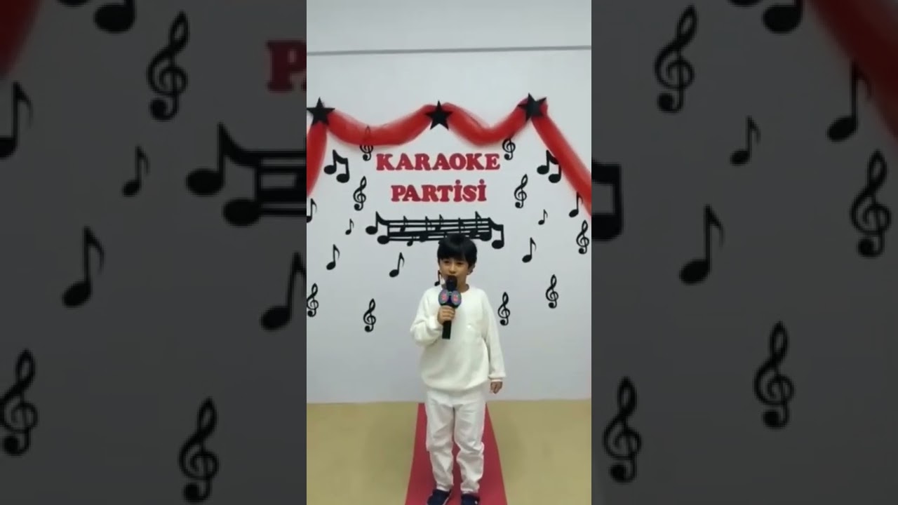 Karaoke partisi | Furkan Enes Batur şarkısı s&ouml;yl&uuml;yor #funnykidsvideo #funnuanimals #enesbatur