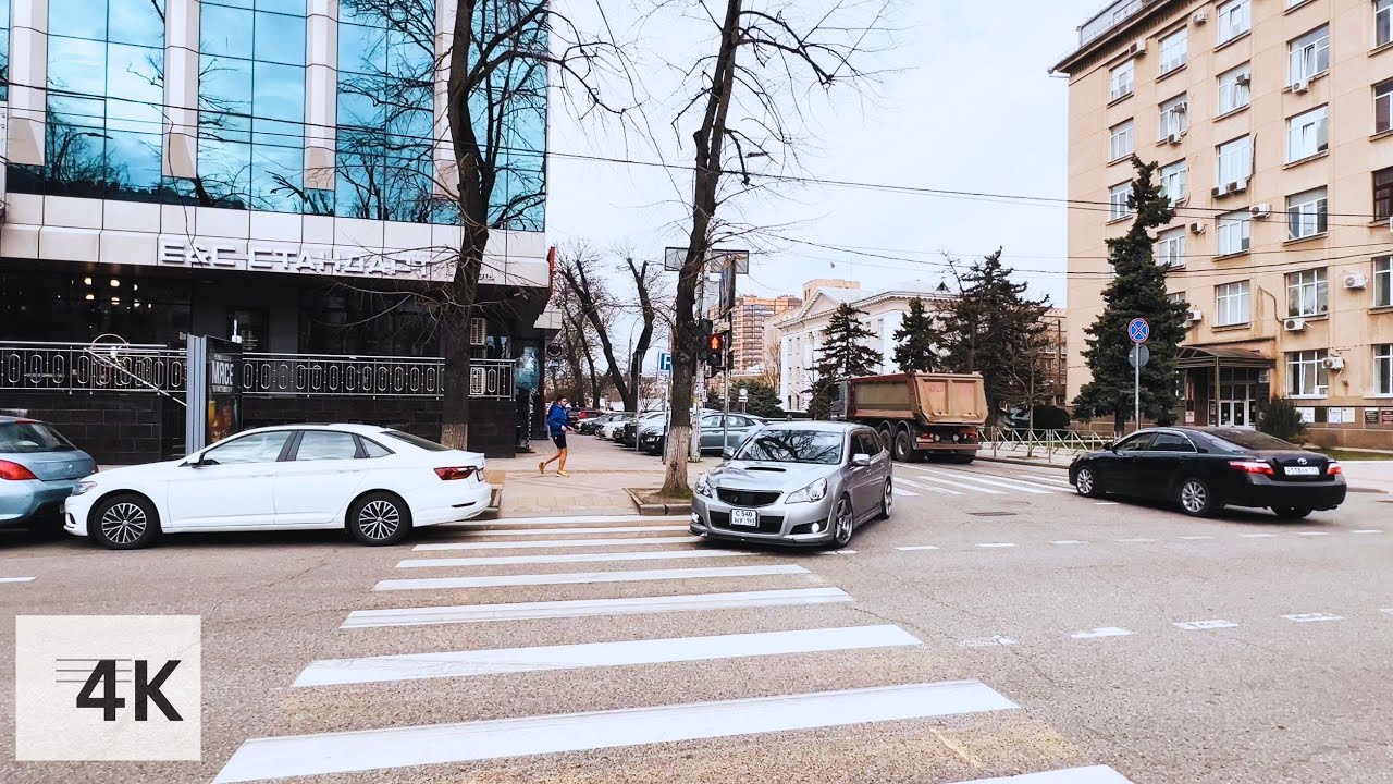 🇷🇺 🧭 Krasnodar Walking Tour, Russia 4k 2024