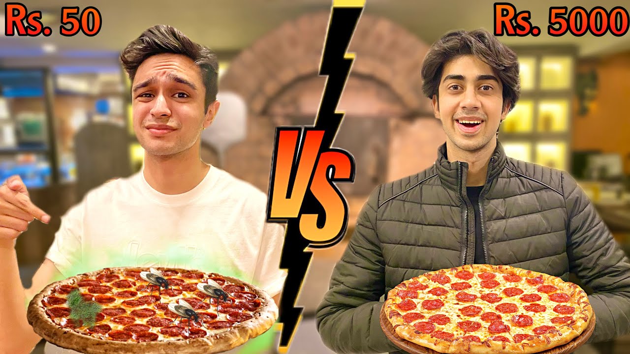 CHEAP VS EXPENSIVE PIZZA TASTE TEST!!