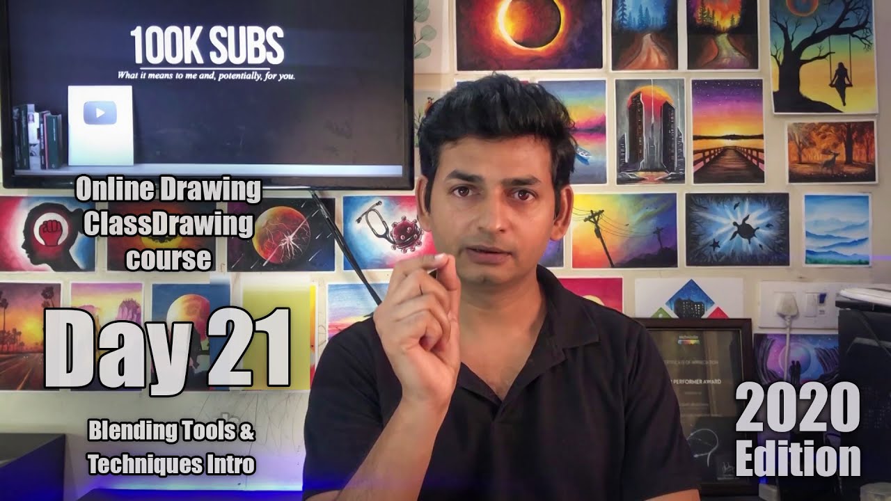 Drawing for Beginners - Step by Step | Day - 021 | Blending Tools and Techniques Introduction