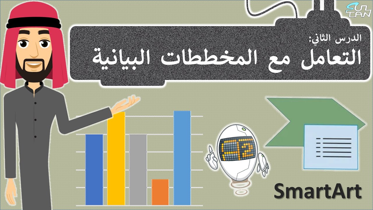 الدرس (2): التعامل مع المخططات البيانية - مهارات رقمية - الثاني المتوسط - الفصل الدراسي الثالث
