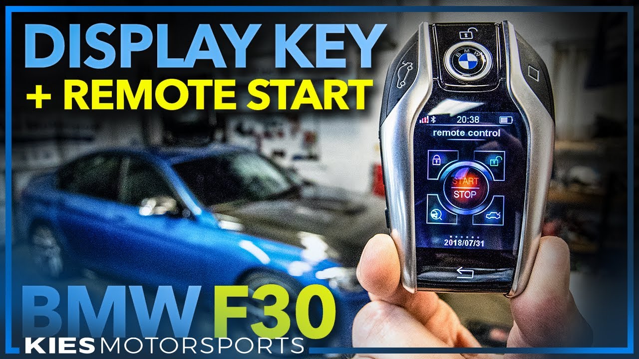 BMW F30 335 DISPLAY KEY with REMOTE START (works in E, F, and G Series!) #coolestf30mod #F30BMWMods