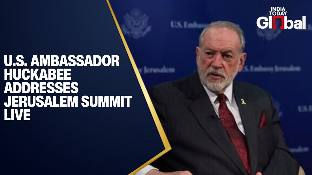 LIVE: U.S. Ambassador Mike Huckabee Addresses Jerusalem Summit on Regional Security
